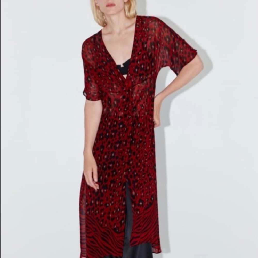 Zara Animal Print Tunic